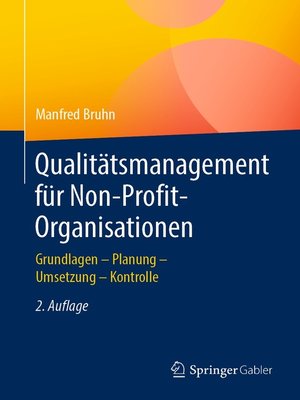 cover image of Qualitätsmanagement für Non-Profit-Organisationen